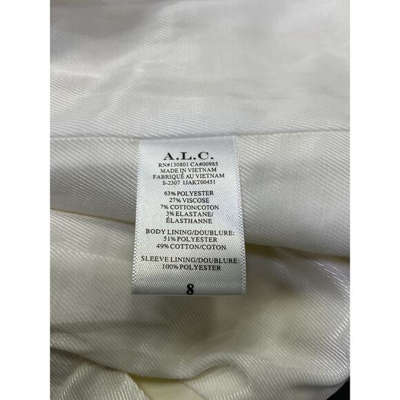 Alc Ltd 'Sedgwick II' White Jacket Size 8 - Picture 5 of 5